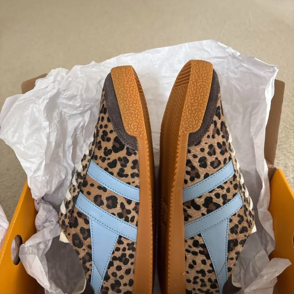 Gola Elan Sneakers-Dark Brown/Leopard/Air Women NEW - Picture 5 of 8